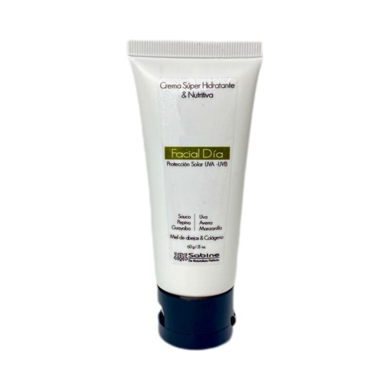 CREMA FACIAL DÍA HIDRATANTE Y NUTRITIVA CON PROTECCIÓN SOLAR UVA-UVB X60